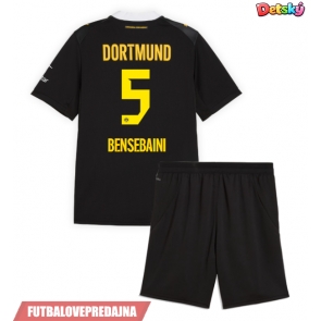 Lacne Dětský Futbalové dres Borussia Dortmund Ramy Bensebaini #5 2026-27 Krátky Rukáv - Preč (+ trenírky)